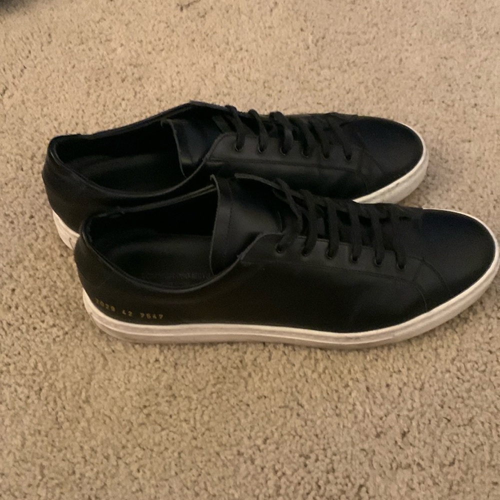 Common Projects Achilles Low Black Sz 42 Sneakers